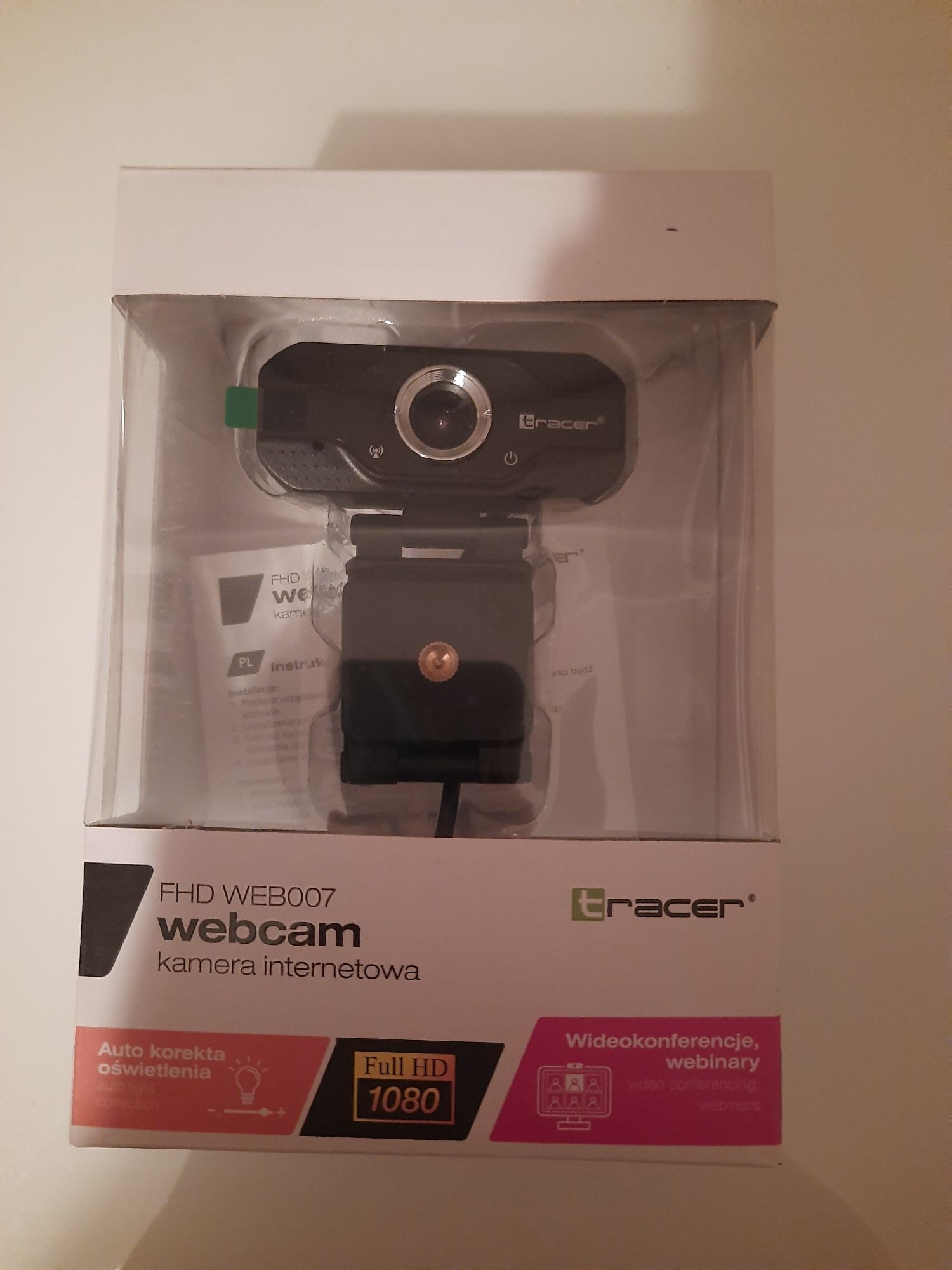 NOWA kamera internetowa kamerka FHD WEB007 tracer