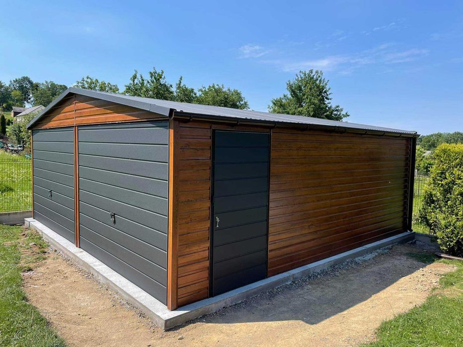 Garaż blaszany 6x5. WZMOCNIONY PROFILAMI. PRODUCENT. Cała Polska