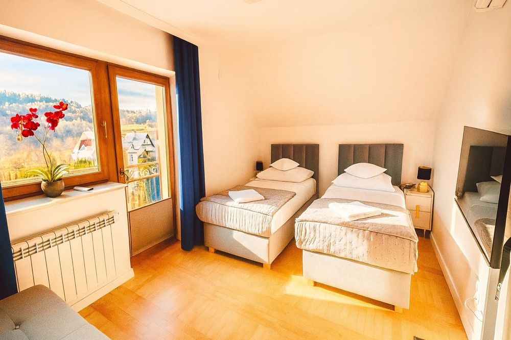 Sylwester Święta Boże Narodzenie domek w górach las jacuzzi sauna SPA