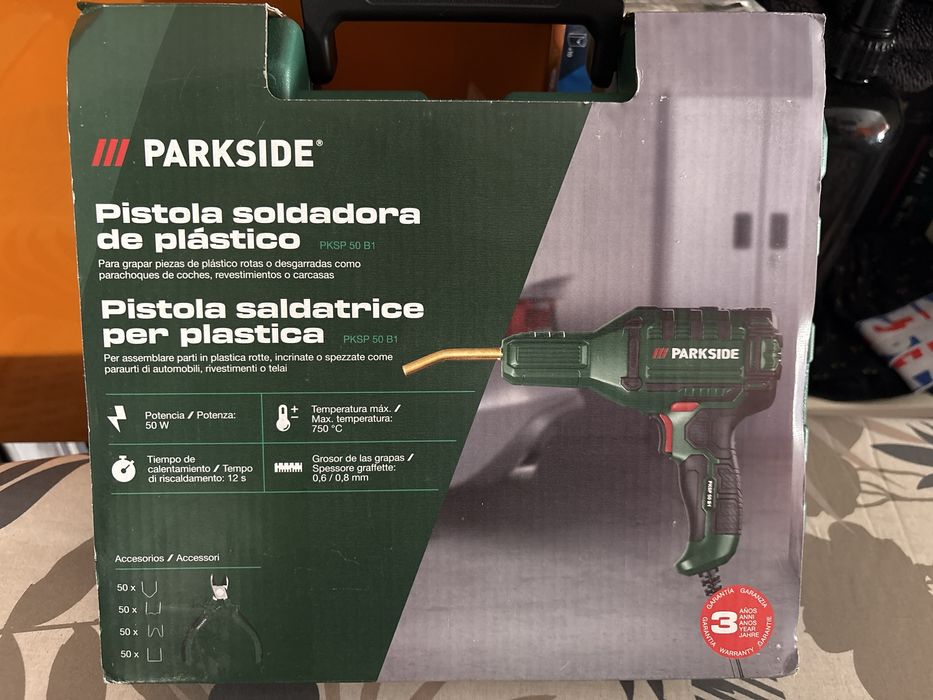 Maquina dd Soldar Plastico Parkside- Nova