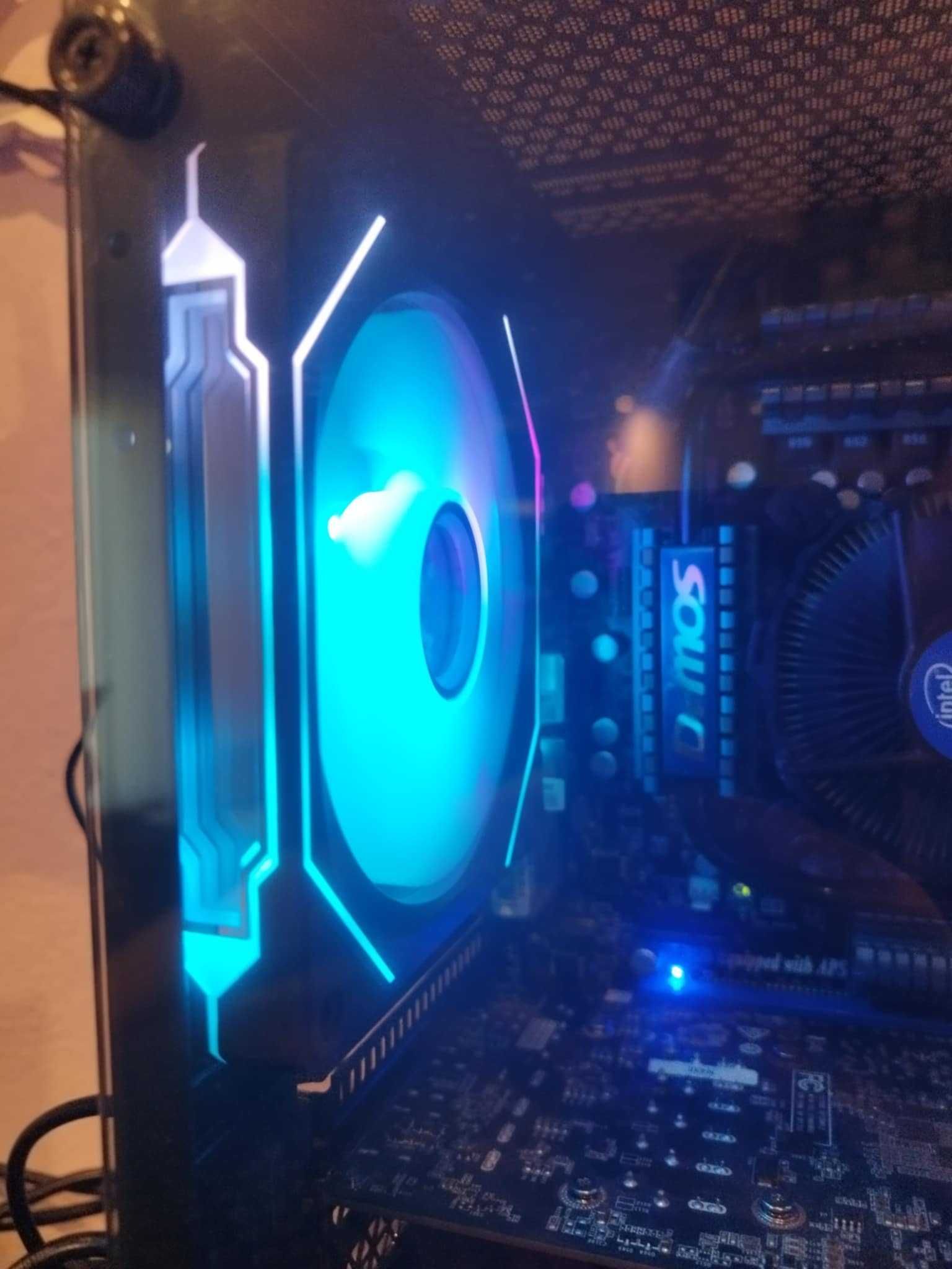 Komputer Gamingowy i7 + NVIDIA + RGB + Monitor + Klawiatura + Mysz