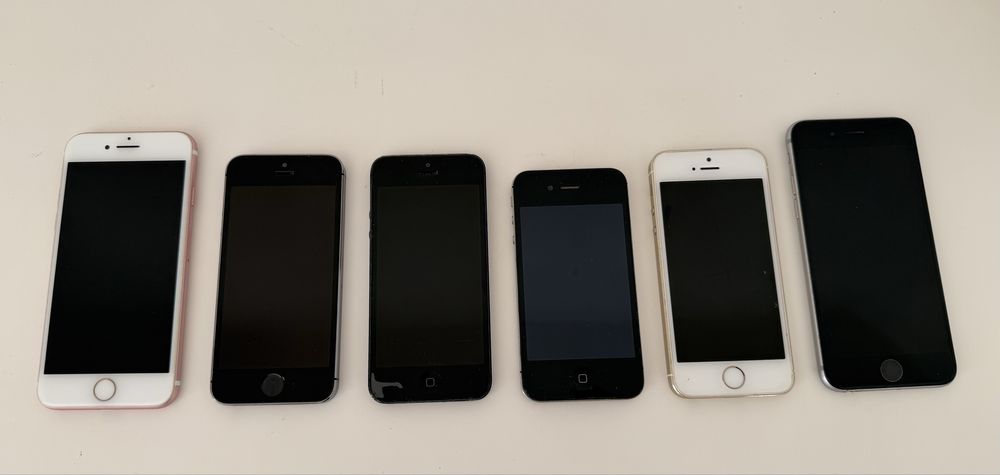 Lote de 6 iPhones a funcionar — Só para recolha