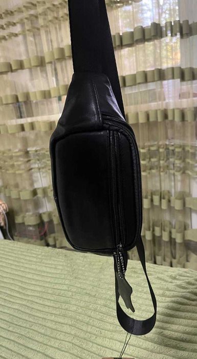 Поясна бананка з натуральної шкіри, поясная на пояс бананка кожанная