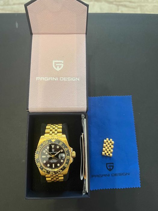 годинник Pagani Design Submarine GMT Gold PD-1662