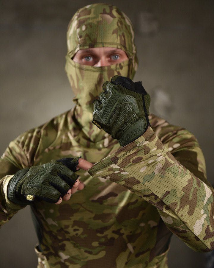 Літній тактичний штурмовий костюм мультикам з наколінниками