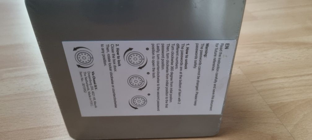 MINI SAFE dla dzieci Bank pieniędzy sejf stołowy