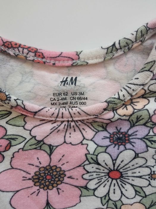 Sukienka niemowlęca z bodami H&M