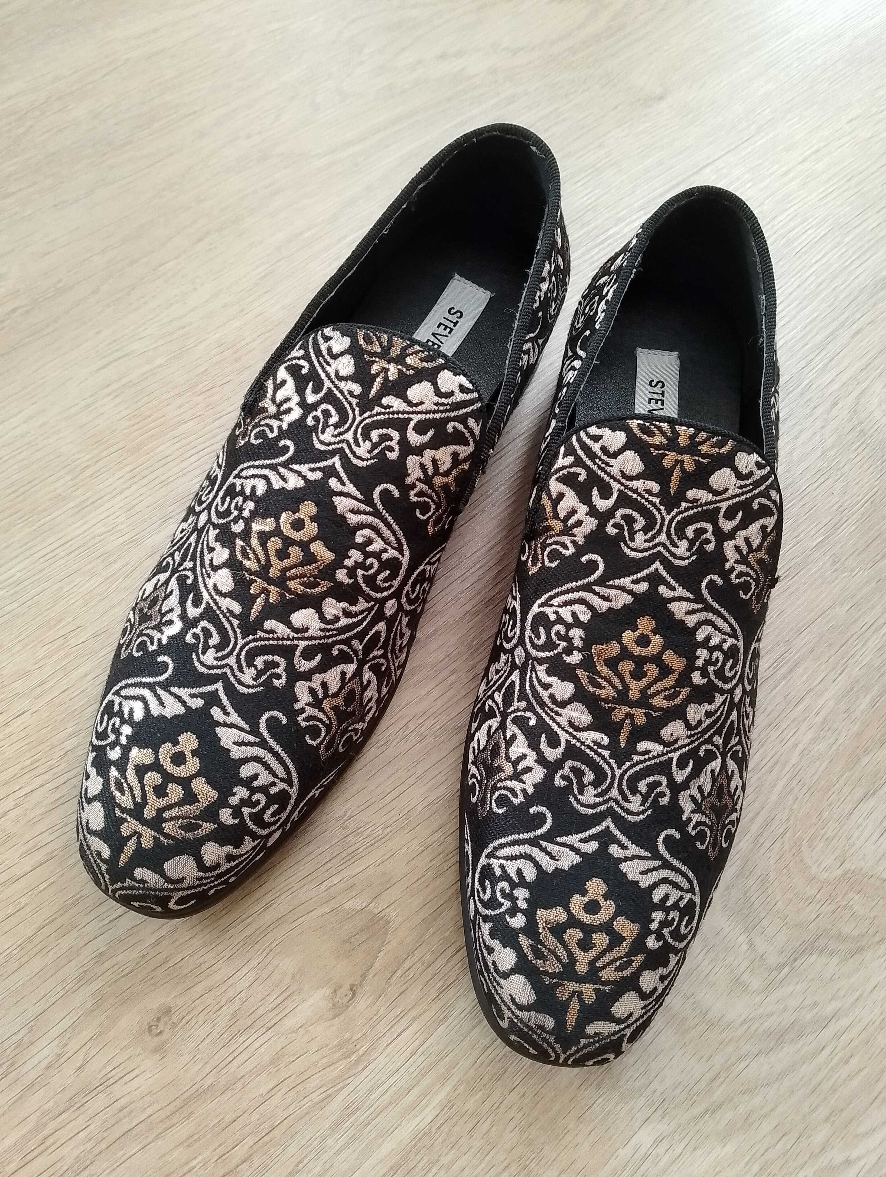 Steve Madden damskie zdobione wzorzyste mokasyny pantofle rozm. 40