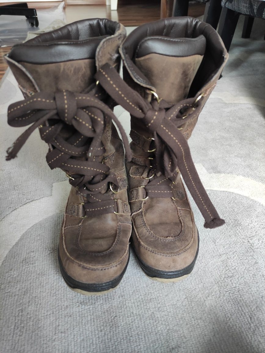Kozaki Śniegowce Timberland buty zimowe ciepłe dziewczęce na sanki 34