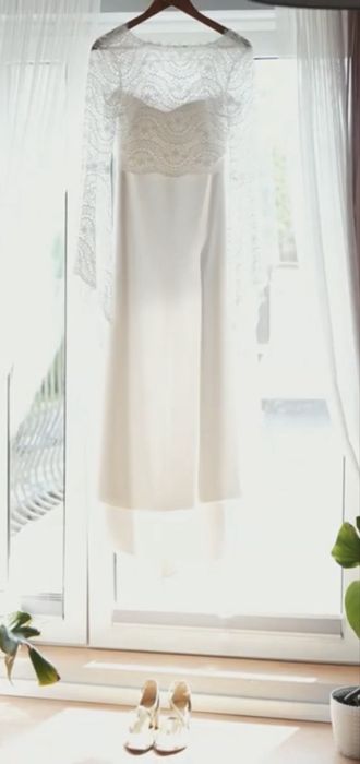 Dwuczęściowa suknia ślubna