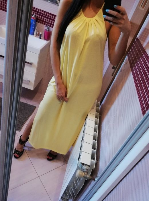 Nowa długa sukienka maxi plażowa wakacyjna letnia m l XL 38 40 42