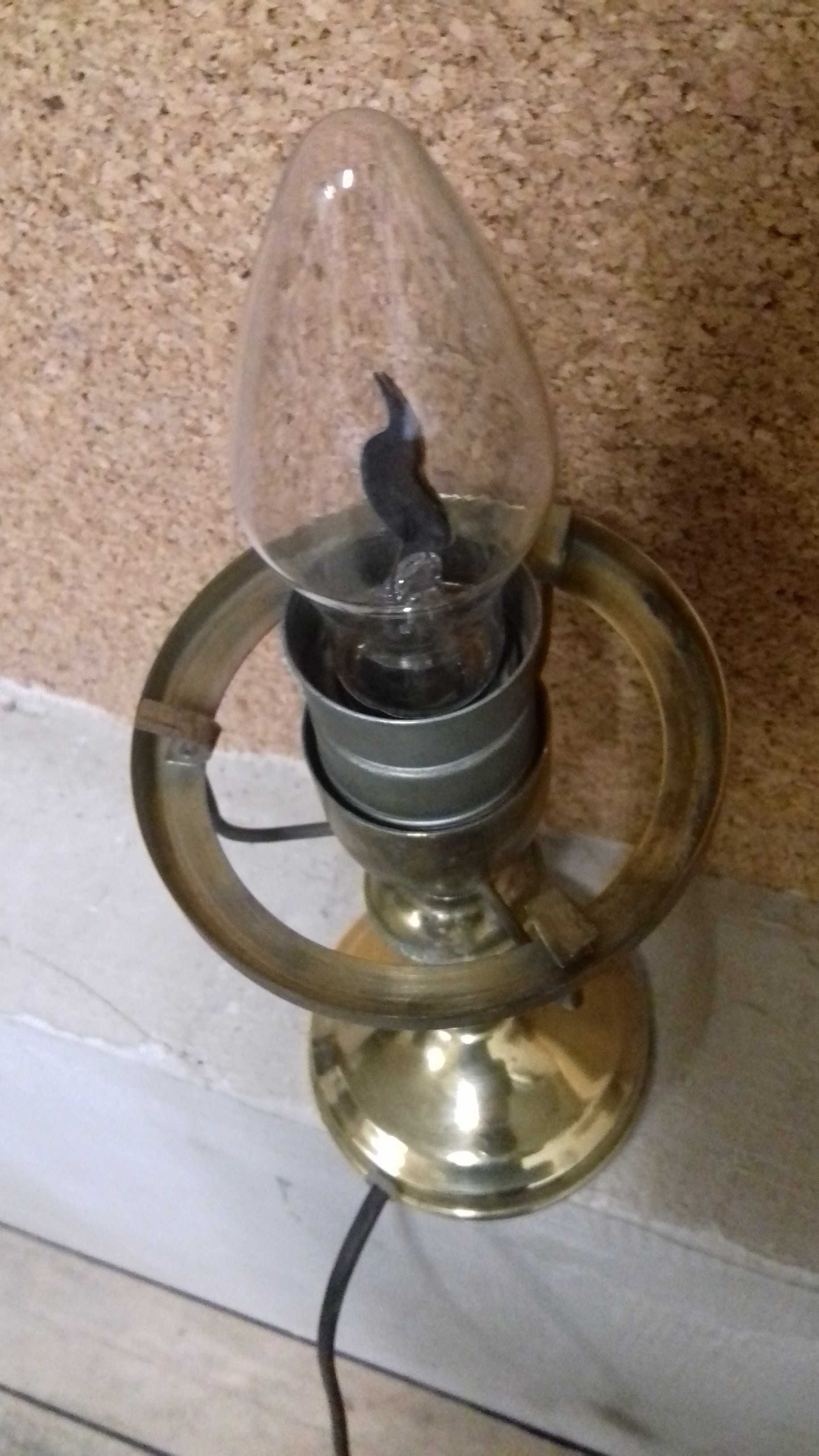 Stara lampka świecznik lampa zabytek PRL
