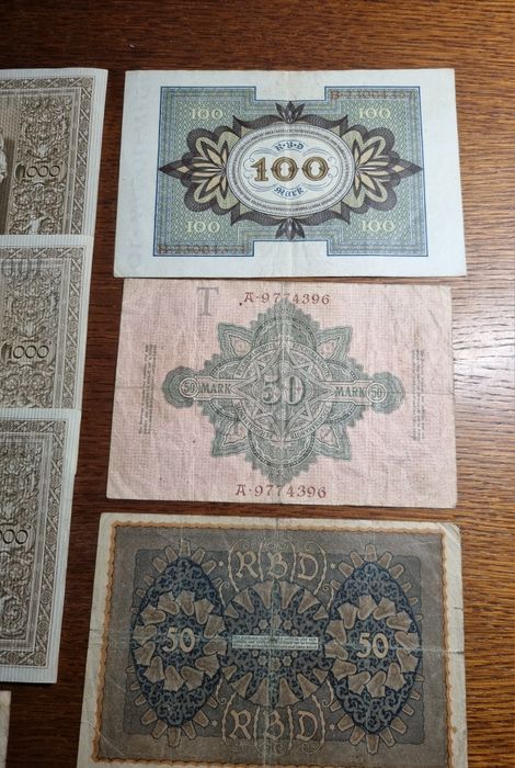Banknoty stare niemieckie