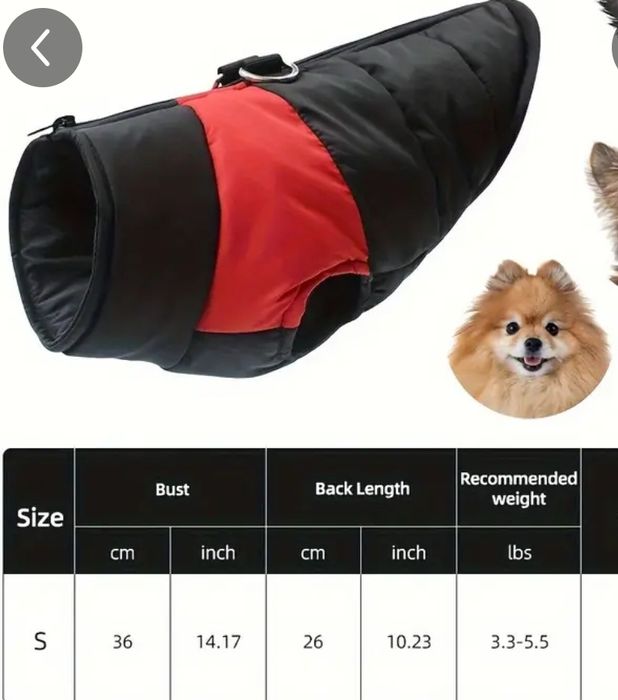 Nowe ubranko zimowe dla psa S