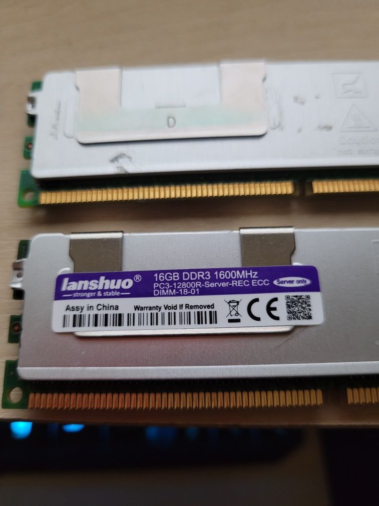 Pamięć DDR3 2x16GB ECC 1600