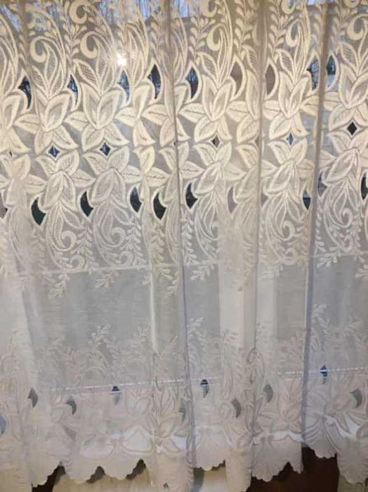 Biała firana 155x300 cm.