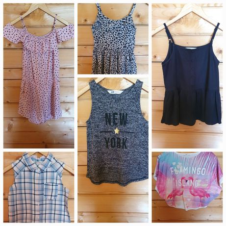 Летняя одежда H&M (сарафан, комбез, майка, рубашка, футболка, топ)