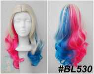 Harley Quinn Suicide Squad peruka kolorowa cosplay wig jaskrawa blond