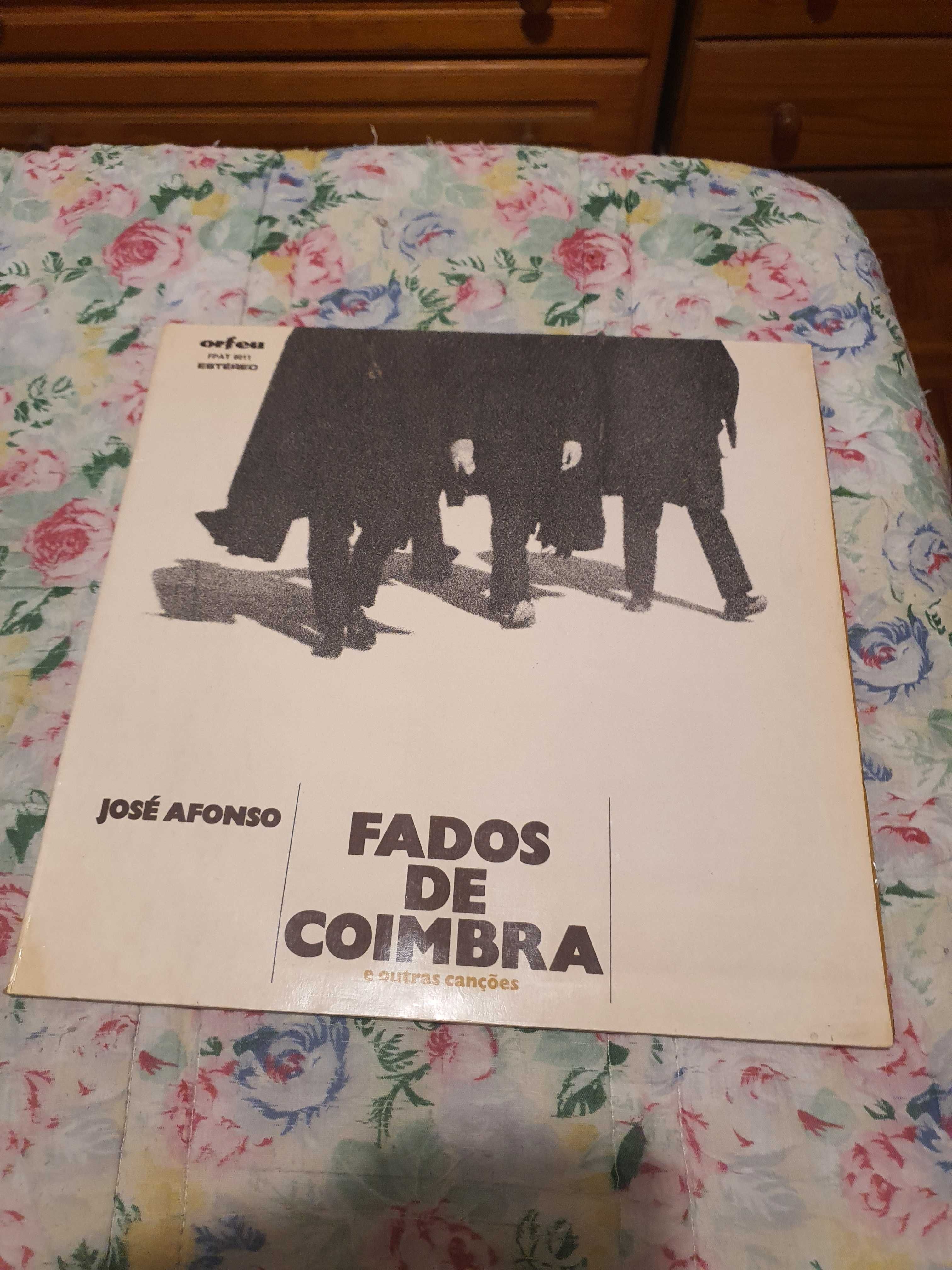 Disco Vinil Lp José Afonso Fados de Coimbra