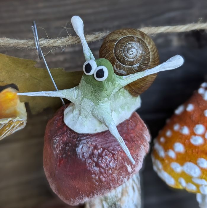 Декор из грибов.