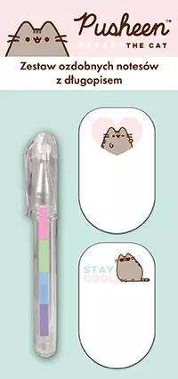 Pusheen. Zestaw 2 notesów z długopisem. St. Majewski