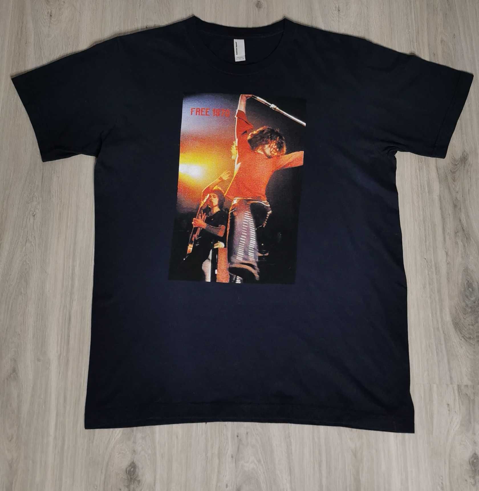 T-shirt koszulka zespół Free big print unisex rozmiar L/XL