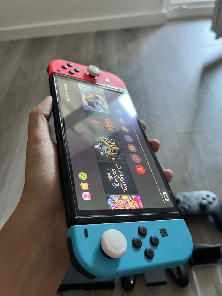 Nintendo switch oled comandos e jogos