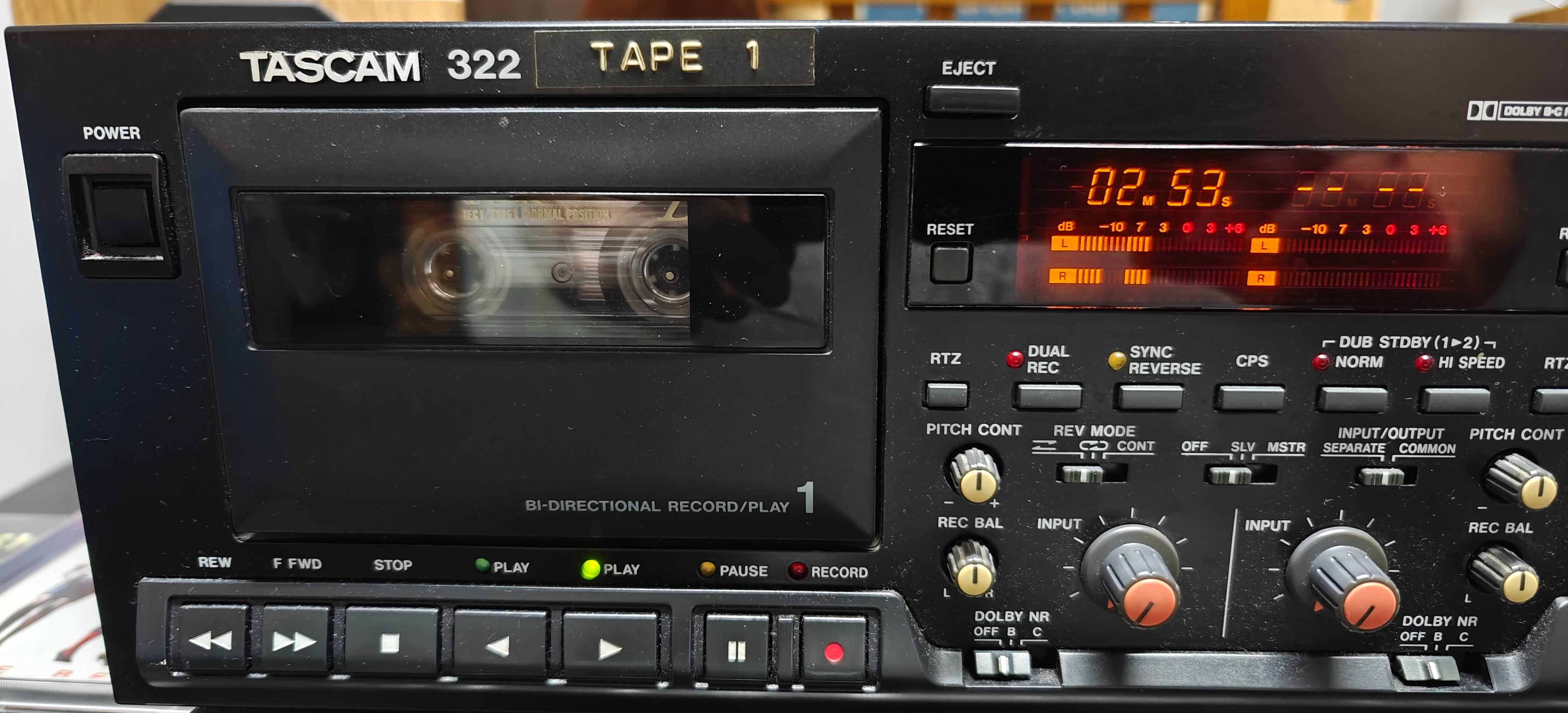Magnetofon TASCAM 322 deck dwukasetowy