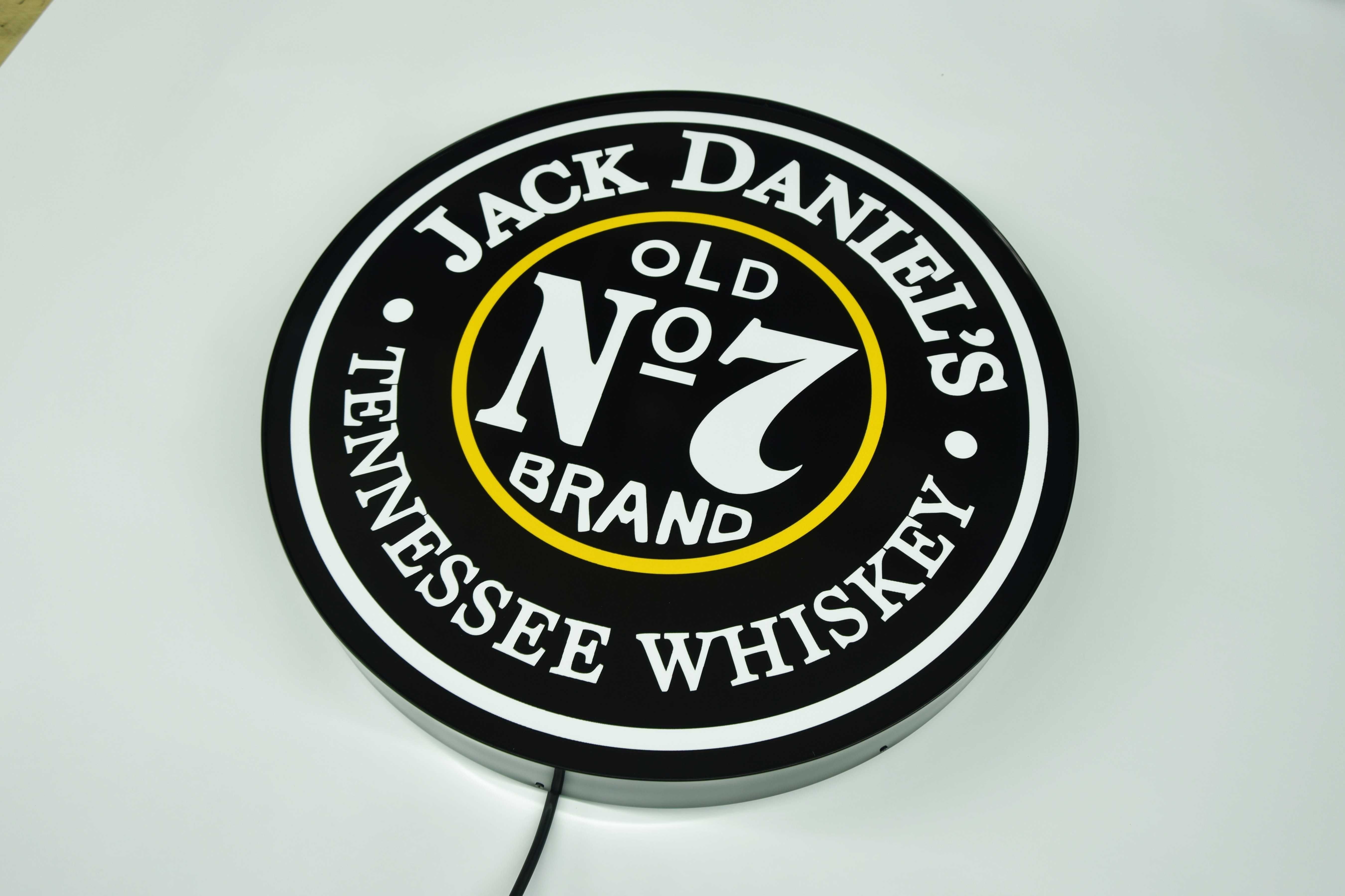 LED Neon JACK DANIELS, Reklama podświetlana, Baner 3D, Logo świecące