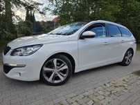Peugeot 308 2015 r. 1.6 HDI 120 KM.kombi, BIAŁA PERŁA, Panorama,Kamera,Nawi,KLIMA!