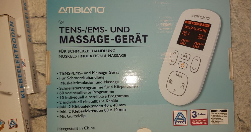 Masażer EMS/elektrostymulator