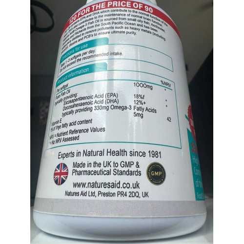 Omega 3 Великобританія mega pak 120 caps 1000mg!