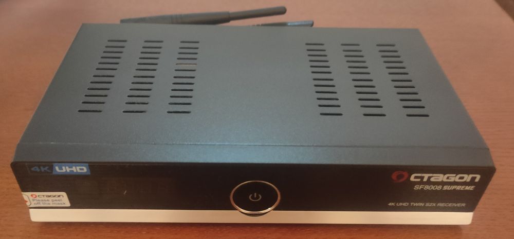 Octagon SF8008 Supreme Twin UHD 4K 2xDVB-S2X z dyskiem 256GB