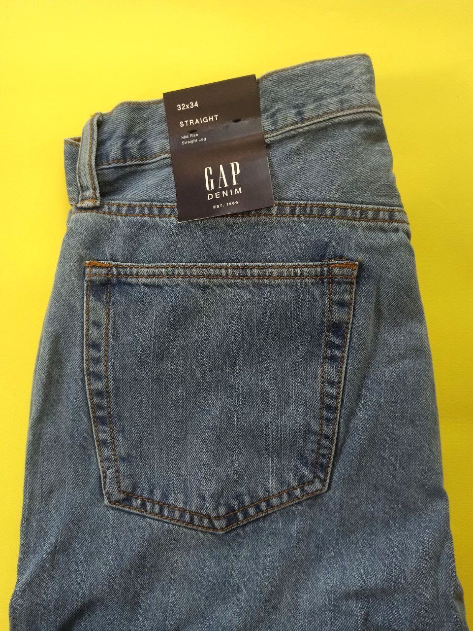 Чоловічі класичні джинси GAP Straight Fit 32, 40 розмір
