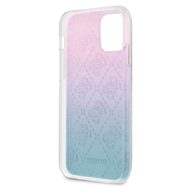 Etui Ochronne Guess 4G 3D dla iPhone 12 Mini 5,4" Blue&Pink