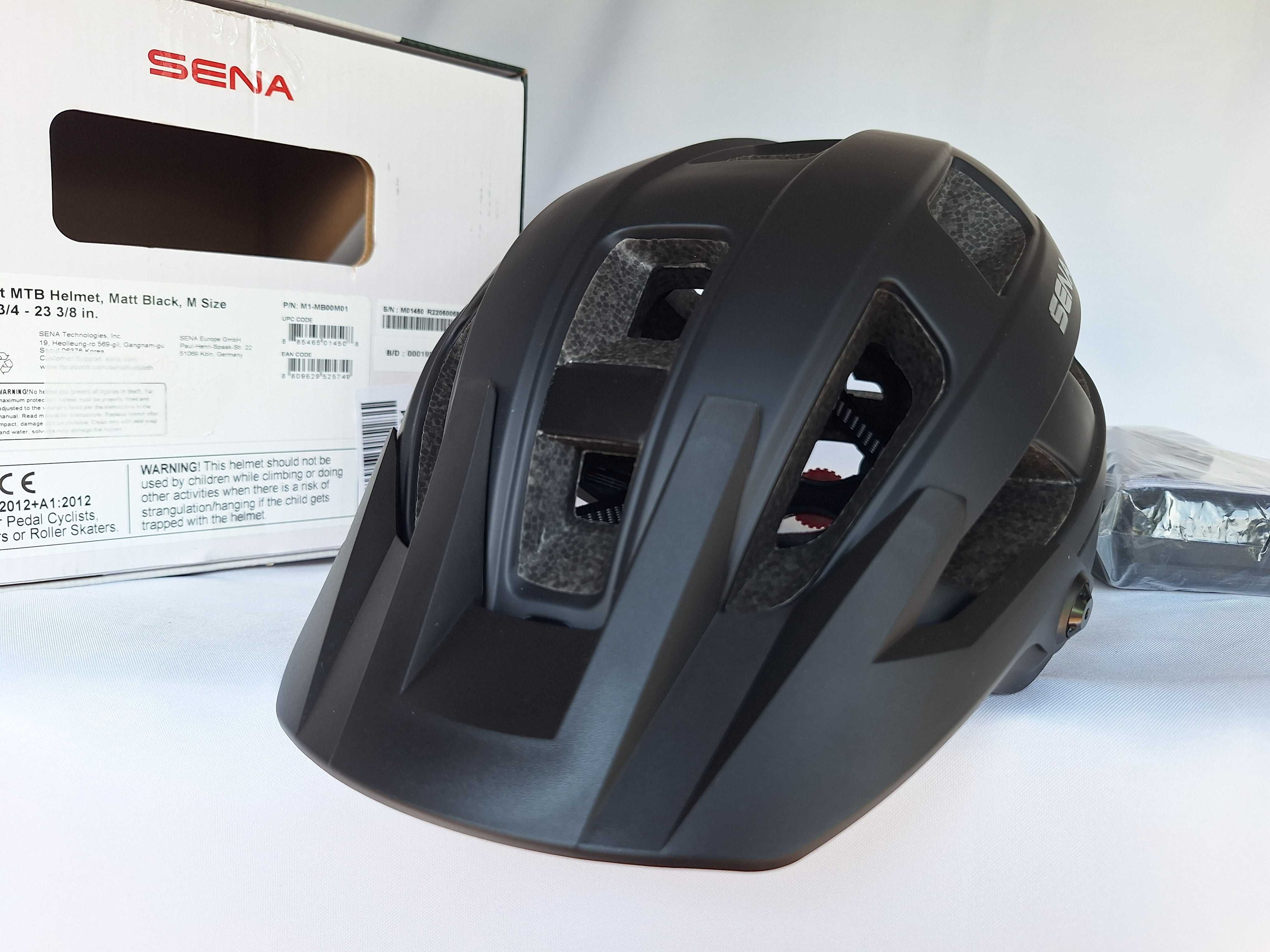 Kask rowerowy Sena Smart MTB Helmet M1 Matt Black M 55-59cm