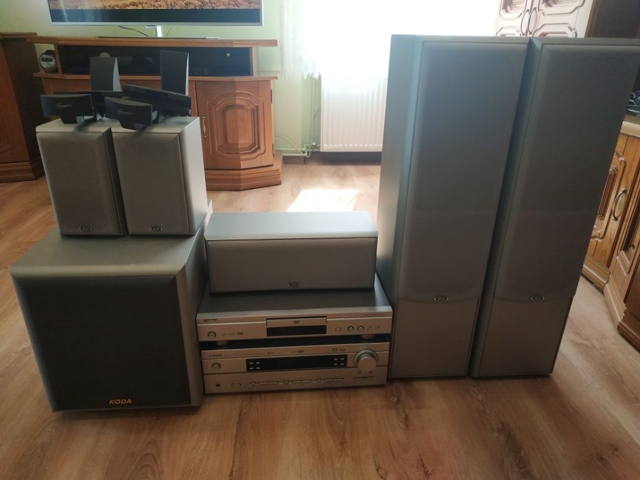 Kino Yamaha NATURAL HTR-5630RDS + DVD-S540 + głośniki 5+1 eltax KODA