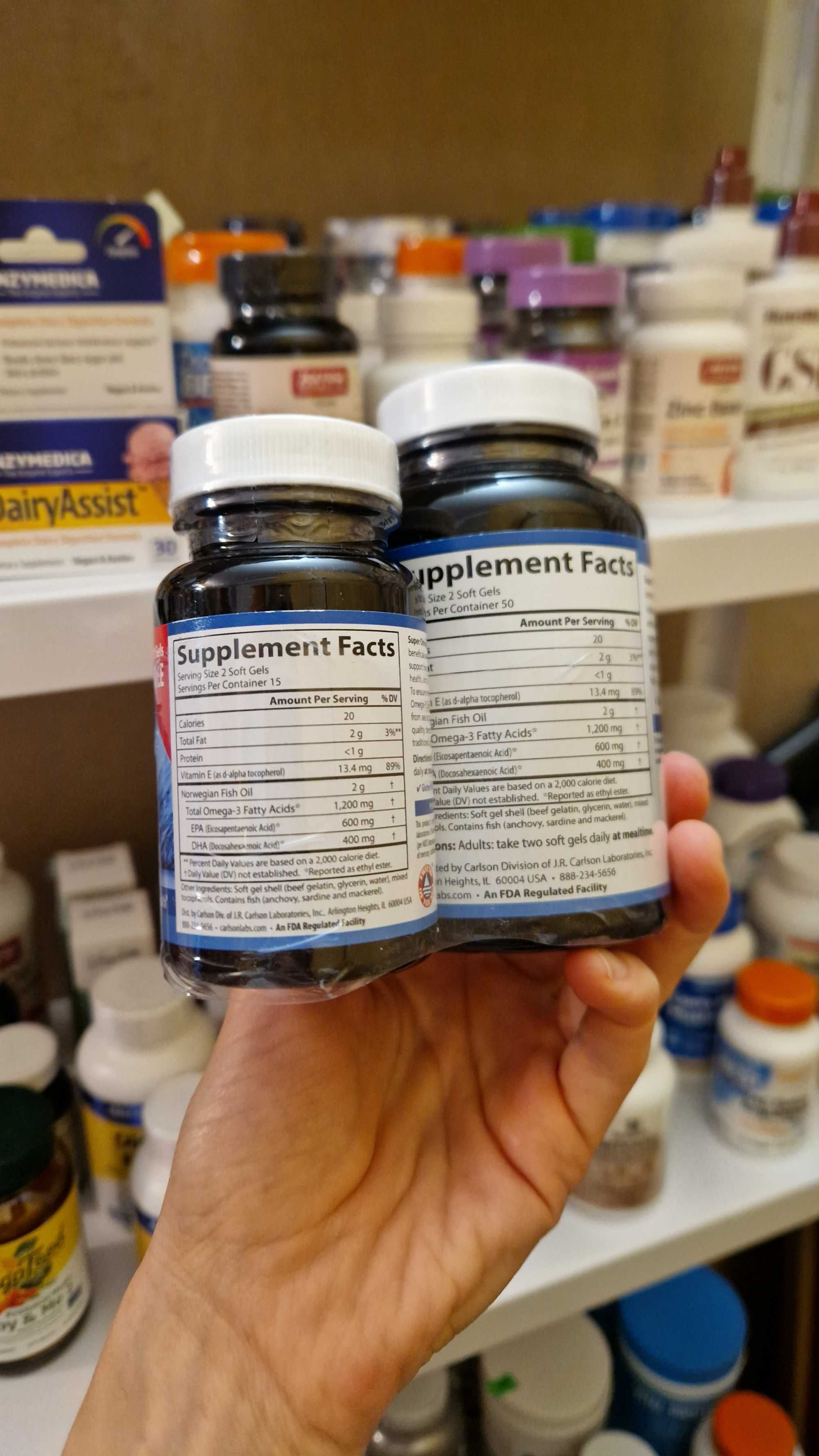 ALLMAX, Carlson, омега-3 кислоты из рыбы дикого улова