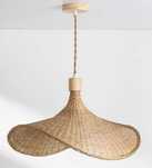 Lampa bambusowa (kształt kapeulsza)