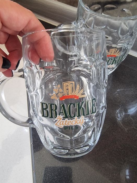 Kufle pokale szklanki do piwa Pilsner Urquell Eb Żywiec Tele Placek Br