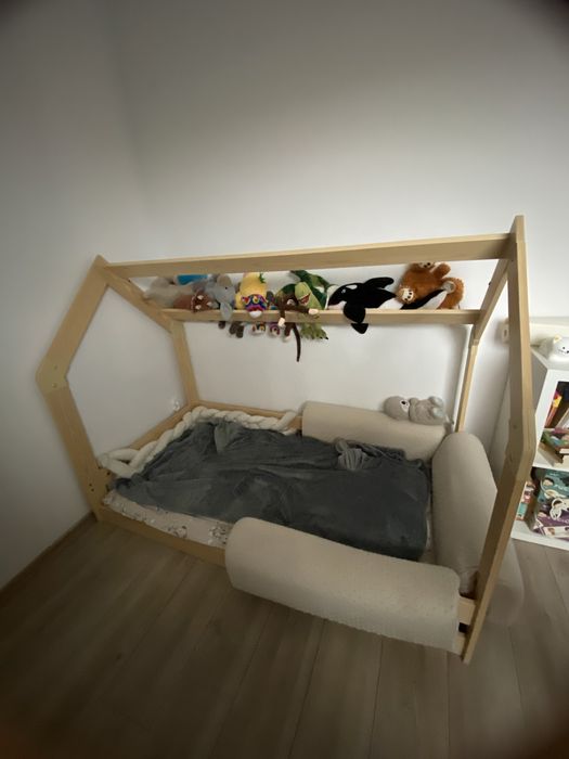 Lozeczko lozko podlogowe domek dzieciece interbeds z materacem