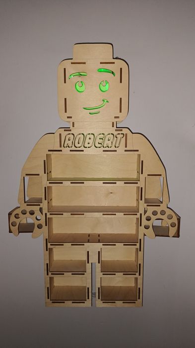 Półka ludzik LEGO z podświetleniem