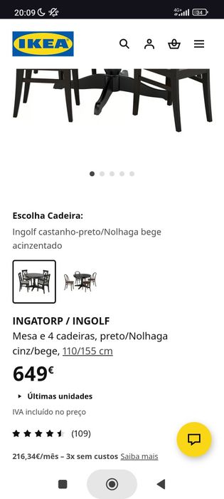 Mesa redonda ikea