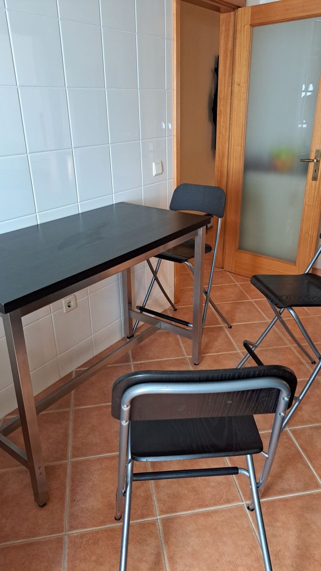 Mesa cozinha alta + 4 Cadeiras