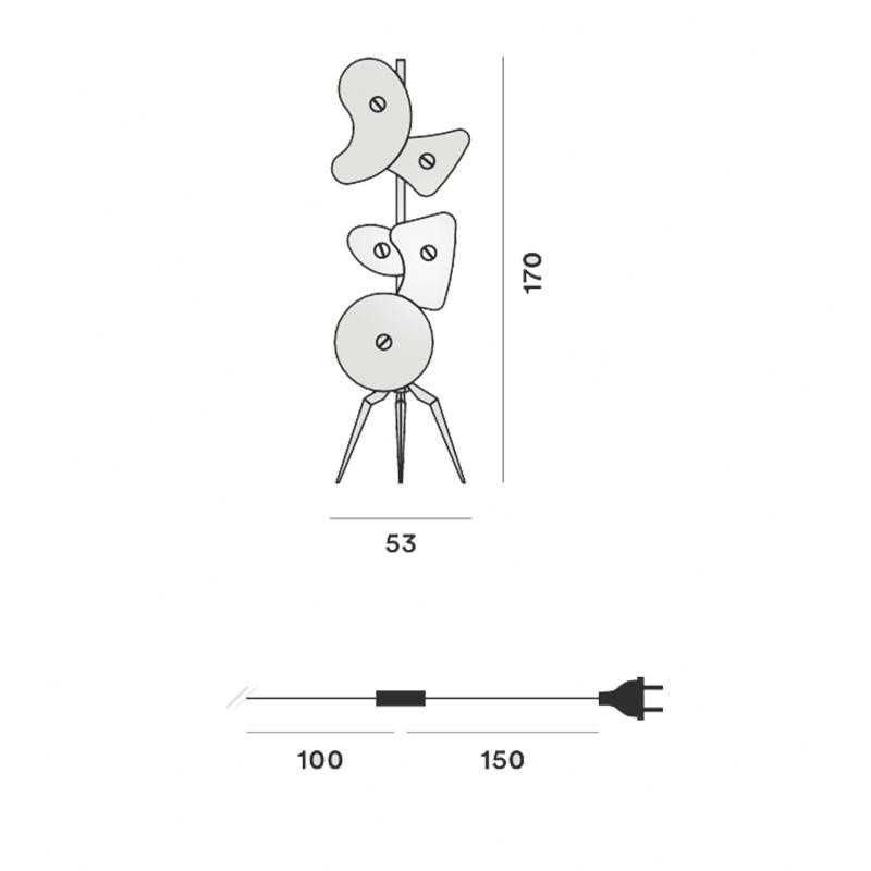 Candeeiro de pé Orbital Terra - Foscarini