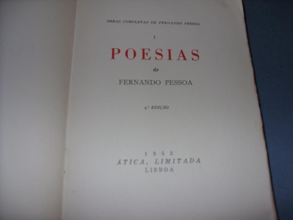 Livro "Poesias" de Fernando Pessoa
