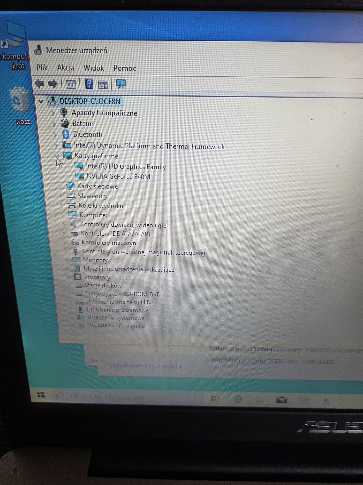 Sprzedam do GIER Asusa F555L i7 gen 4 / 8GB / 120GB / Geforce 840M  /