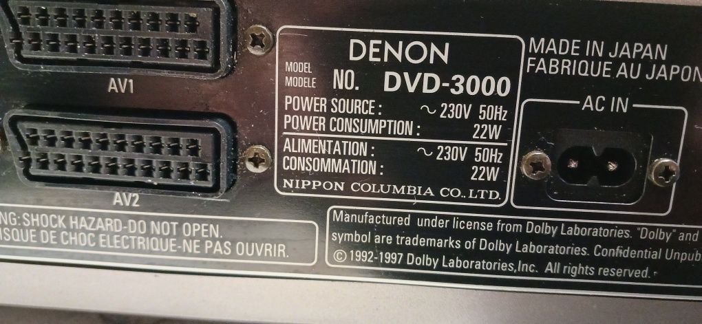 CD Дека DENON DVD -3000.