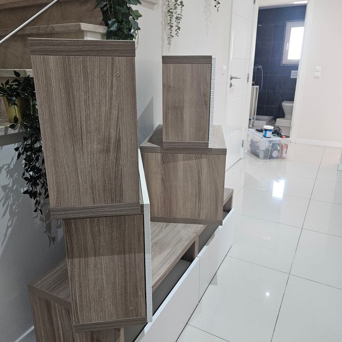 Módulos ikea parede