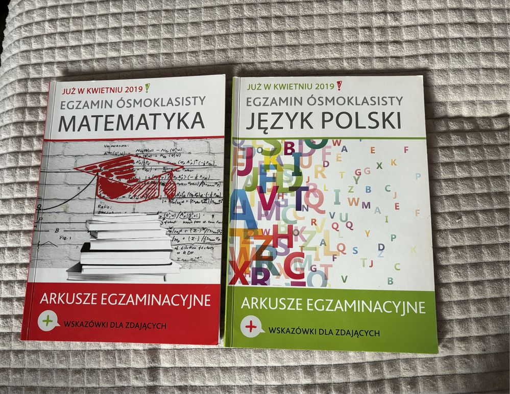 Arkusze egzaminacyjne polski , matematyka- 2019